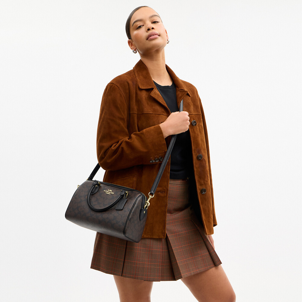 Coach Outlet Rowan Satchel Bag In Signature Canvas